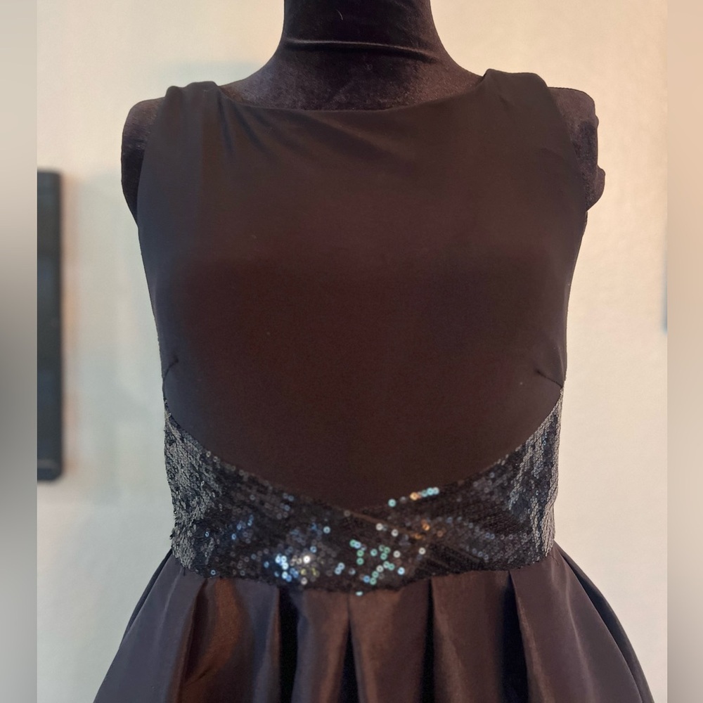 Black Sequin Cocktail Dress
